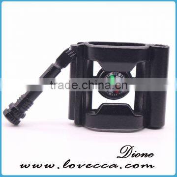 6 in 1 Bottle Opener+Whistle+Fireflint+Blade+Thermometer+Compass Buckle Outdoor Survival Paracord Bracelet photo-2