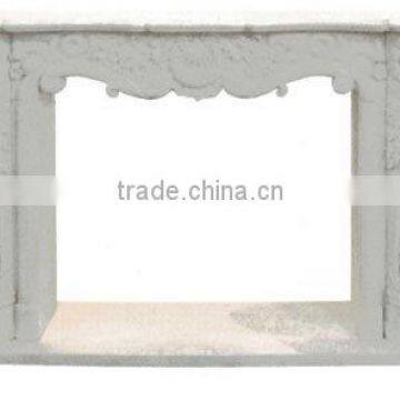 White Marble Fireplace For Carved Fireplace
