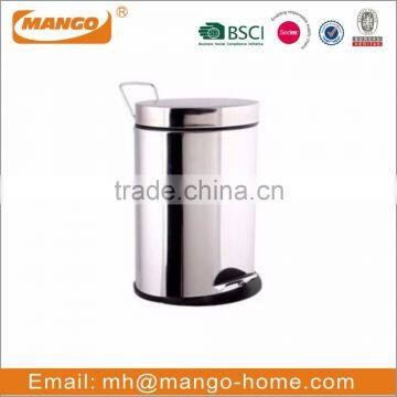 Semi Round Large Pedal Stainless Steel Trash Bin photo-2