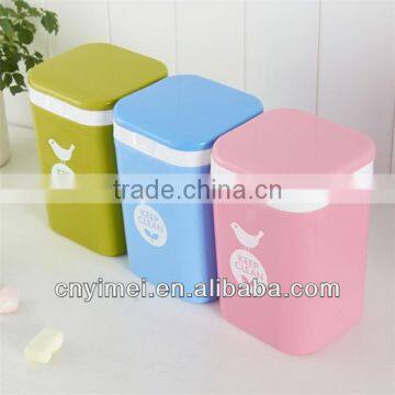 plastic cartoon dustbin,colourful dustbin,mini dustbin