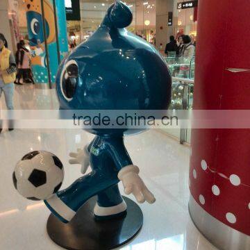 Football Man Cartoon Figure Mascot for Shopping Mall photo-4