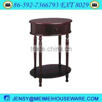 pine wood cherry narrow side table