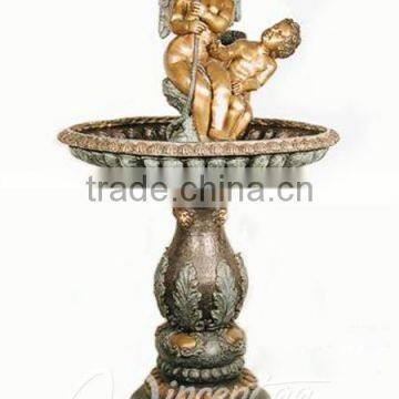 Garden Art Craft Bronze Children Water Fountain photo-2