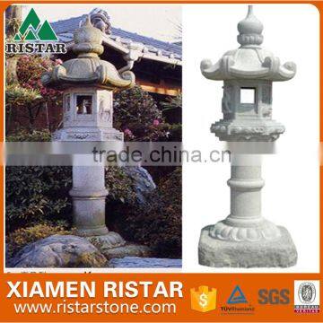 G603 Grey White Granite Decoration Stone Lantern Japanese Style for