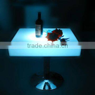Illuminated Color Changing Suqare Top Led Glowing Cocktail Tables photo-3