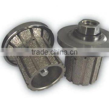 High quality Vacuum brazed diamond profile wheel/ router bits for porcelian