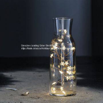Warm White Star Blinking Not on the High Street Wellfaith Factory Copper String Light Supplier Holiday Christmas Deco