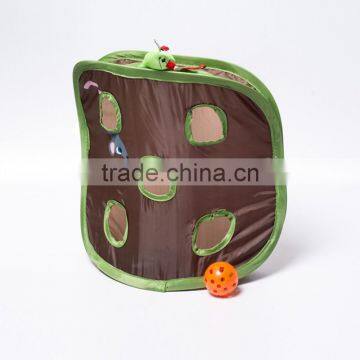 Pet Cat Mice Intelligence Play Toys Bell Tent With 9 Holes Cat Play Tunnel photo-3