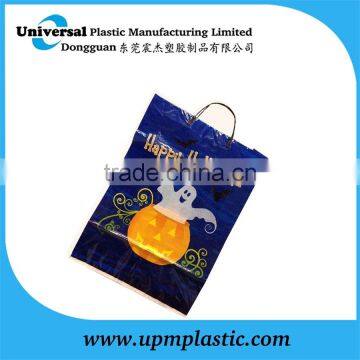 plastic bag for shopping with clip handle