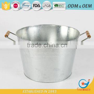 Galvanized Iron Garden Pickling Champagne Cooler Bucket Cooler Ice Barrel