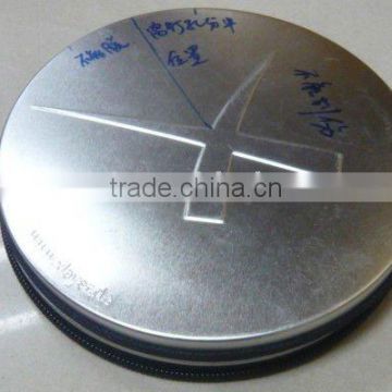 Round Metal CD Case with Zipper Closure