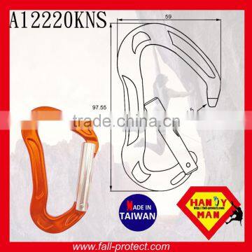 B Type Straight Gate 24KN Aluminum Carabiner For Mountain Climbing photo-3