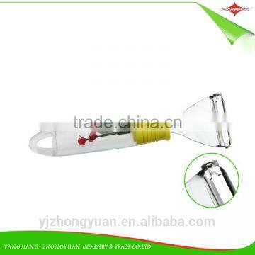 ZY-A20272 Stainless Steel Potato Apple Peeler With Hollow Plastic Handle photo-2