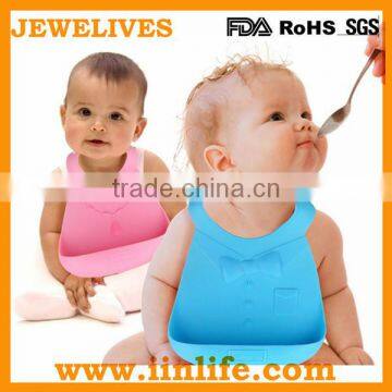 Waterproof kids silicone baby bib with pocket,custom wholesale baby bibs waterproof