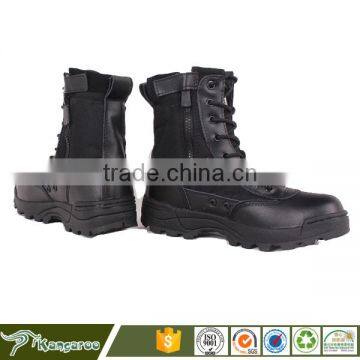 Wholesale Black Military Pilot Rubber Combat Boots Men photo-3