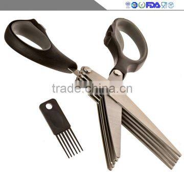 Stainless Steel the Multi - Layer Chopped Green Onion Cut Parsley Cut Cut the Vegetables Multi-functional Kitchen Shears photo-2