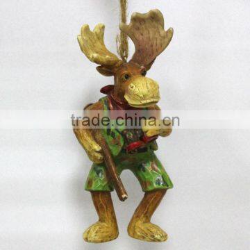 Personalized Field Army Reindeer Christmas Ornaments