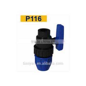 TY High Quality PP Compression Fittings FEMALE TRUE UNION VALVE Eco-friendly Cheap Price Full Size Factory Price List Discount photo-2