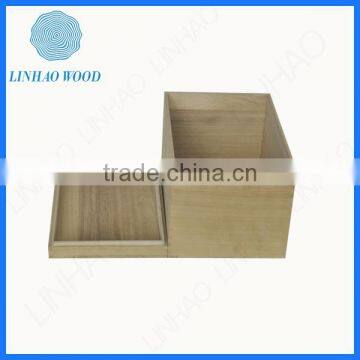 High Quality Wooden Box for Packing Cast Iron Teapot