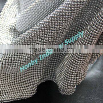 Aluminum Polished Silver 3mm Sequin Metal Mesh Cloth