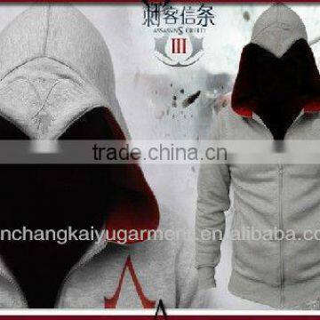 Assassin's Creed 3 Conner Kenway Coat Jacket Hoodie Top Costume F Cos Gift