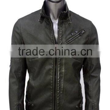 ALIKE man outdoor jacket pu wash jacket