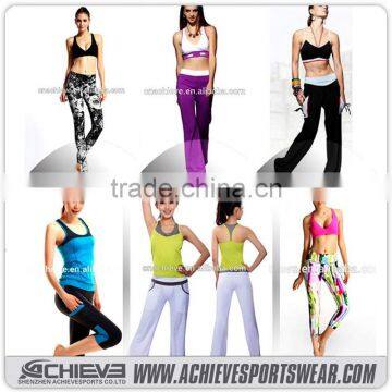 sublimation custom high quality yoga wear galaxy print leggings with women wear