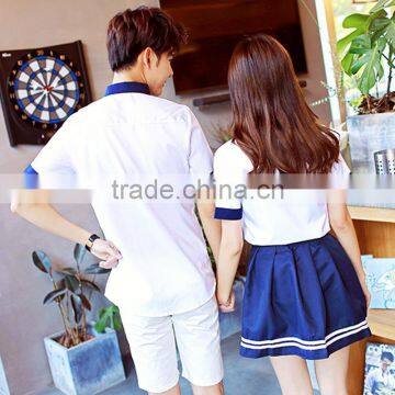 Unisex Design Korean High School Uniforms White Shirt photo-4