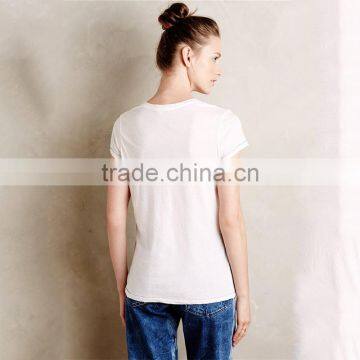 China Supplier Online Shopping Best Selling Loose Cotton t Shirt for Women photo-2