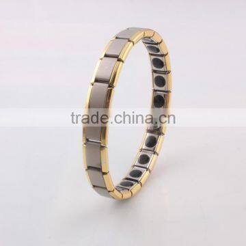 316L steel positive bio energy bracelet bangle 12mm men italian link bracelet charm