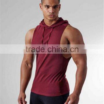 Custom Mens Cotton Zipper Sleeveless Hoodies photo-2