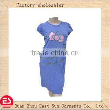 OEM factory belted knee length wrap loose plus size women sleepwear