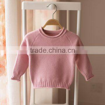 S32892W Children Sweater Knitted Sweater Pure Color Pullovers Sweaters photo-5