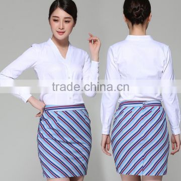 OEM Supply Woman Airplane Stewardess Uniform Airline Stewardess Skirts