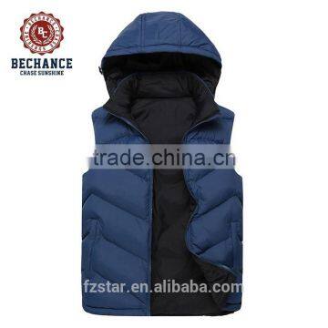 Hot Sale Fashion Warm Unisex Padded Ultralight Hooded Down Vest Wholesale Clothing photo-1