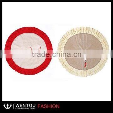 Double Ruffle Burlap Christmas Tree Skirt photo-3