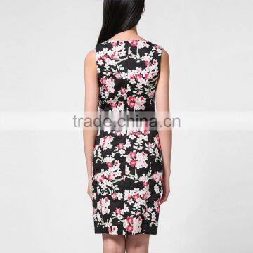 Fashion Latest Women Dresses Sexy Summer Bodycon Printed One Piece Dress Latest photo-2