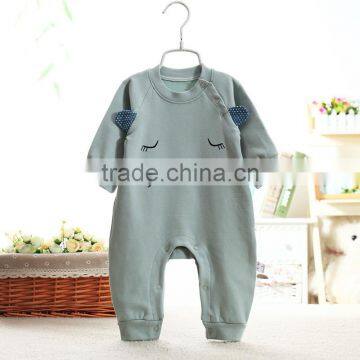 Wholesale Baby Cotton Romper Cute Design Bodysuit Long Sleeve Baby Onesie photo-3