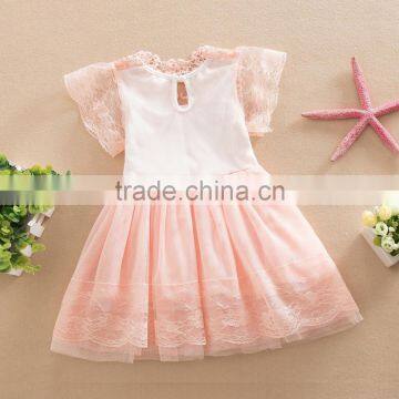 2017 Girl Lace Tulle Dress Girl Princess Dress With Lace photo-4