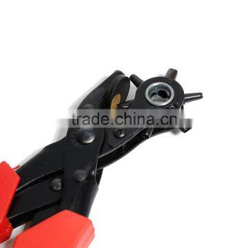 High Quality Red Heavy Duty Leather Hole Punch Hand Pliers Set photo-2
