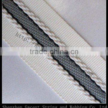 Stock Garment Accessory , Polyester Woven Ribbon