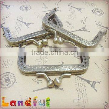 8cm Antique Bronze Metal Coin Purse Frame Clutch Purse Frame photo-3