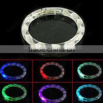 Soft PVC cheap promotion bracelet Hot sale LED light up bangles party concert decoration