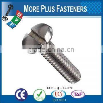 Made in Taiwan Philips Slotted Stainless Steel and Carbon Steel Binding Head Machine Screw
