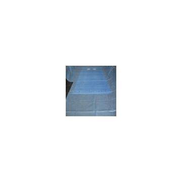 Single Use Blue Sterile Disposable Non-woven Angiography Drape With Two Holes photo-3