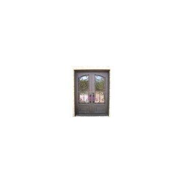 Wrouht iron double entrance door