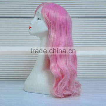 Wholesale Cheap Short Pink Synthetic Wig,Crazy Long Cosplay Wig For Party photo-4