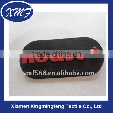 fancy Name Silicone Embossed Rubber Labels