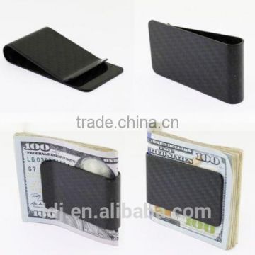 Real Carbon Fiber Money Clip Glossy Black Carbon Money Clip