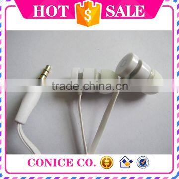 Fancy Quality White Flat Cable Earbuds Magic Sound Stereo In-ear Earphone With Mic photo-2